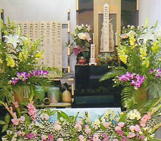 花祭壇の写真